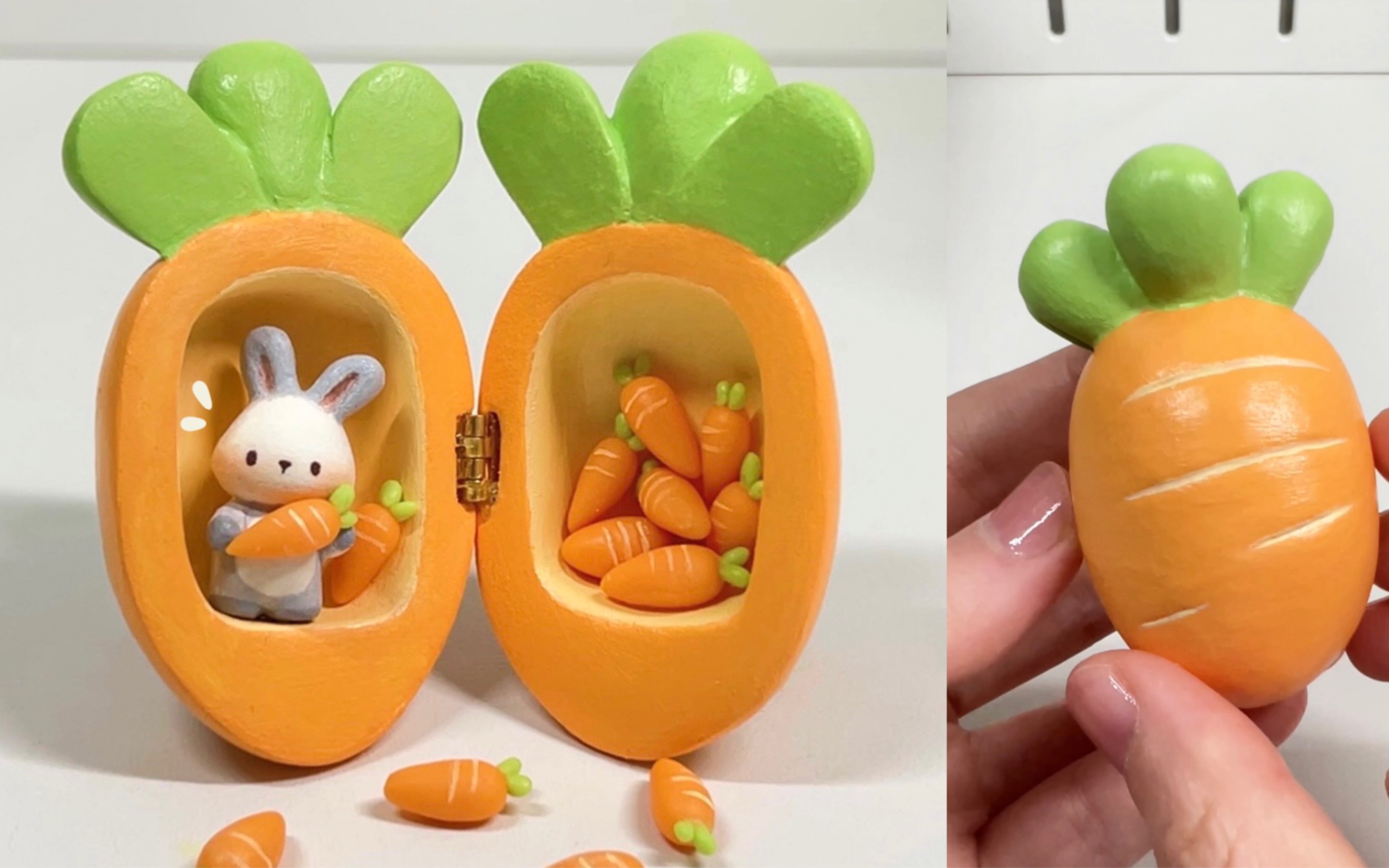 泡泡泥手工制作兔子_泡泡泥兔子制作方法_kk兔儿童手工乐趣的泡泡泥
